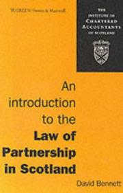 An introduction to the law of partnership in Scotland