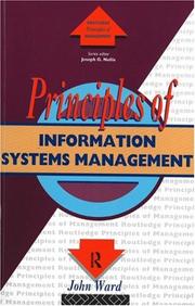 Cover of: Principles of Information Systems Management by John Ward
