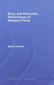 Entry and post-entry performance of newborn firms