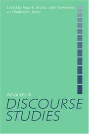 Advances in discourse studies