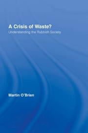 Cover of: A Crisis of Waste? by Martin O'Brien