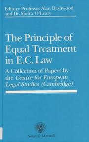 The principle of equal treatment in EC law