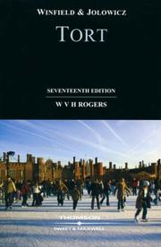 Winfield and Jolowicz on Tort by W.V.H. Rogers