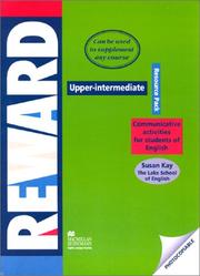 Cover of: Reward Upper Intermediate (Reward) by Sue Kay, The Lake School of English