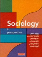 Sociology in perspective