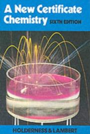 Cover of: A New Certificate Chemistry
