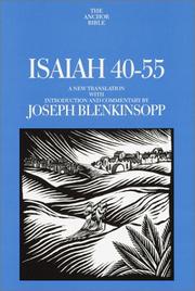 Cover of: Isaiah 40-55: A New Translation with Introduction and Commentary (Anchor Bible)