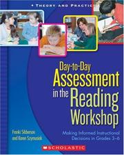 Cover of: Day-to-Day Assessment in the Reading Workshop: Making Informed Instructional Decisions in Grades 3-6