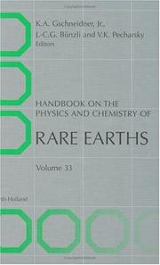 Cover of: Handbook on the Physics and Chemistry of Rare Earths, Vol. 33 (Handbook on the Physics and Chemistry of Rare Earths)