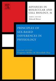 Cover of: Advances in Molecular and Cell Biology: Principles of Sex-Based Differences in Physiology (Advances in Molecular and Cell Biology)