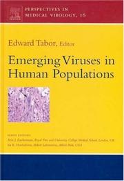 Cover of: Emerging Viruses in Human Populations, Volume 16 (Perspectives in Medical Virology) (Perspectives in Medical Virology)