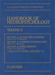 Cover of: Handbook of Neuropsychology, Volume 11 by 