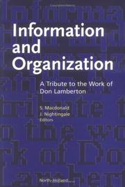 Information and organization : a tribute to the work of Don Lamberton