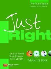 Cover of: Just Right Student's Book (Just Right Course)