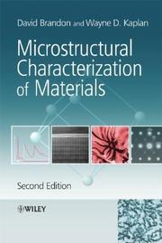 Microstructural characterization of materials by D. G. Brandon