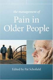 The management of pain in older people