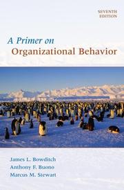 Cover of: A Primer on Organizational Behavior