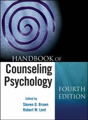 Cover of: Handbook of Counseling Psychology