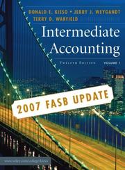 Cover of: Intermediate Accounting, Update, Volume 1