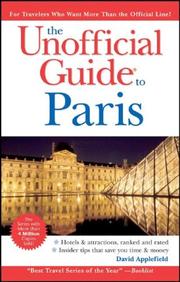 Cover of: The Unofficial Guide to Paris (Unofficial Guides)