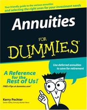 Annuities For Dummies by Kerry Pechter