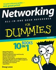 Cover of: Networking All-in-One Desk Reference For Dummies (For Dummies (Computer/Tech)) by Doug Lowe