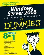 Windows Server 2008 all-in-one desk reference for dummies