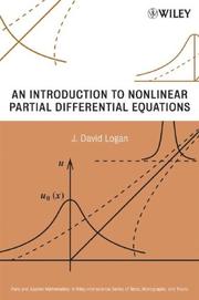 Cover of: An Introduction to Nonlinear Partial Differential Equations