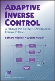 Cover of: Adaptive Inverse Control, Reissue Edition: A Signal Processing Approach