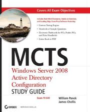 MCTS : Windows Server 2008 active directory configuration : study guide