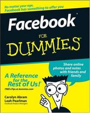 Cover of: Facebook For Dummies (For Dummies (Computer/Tech))