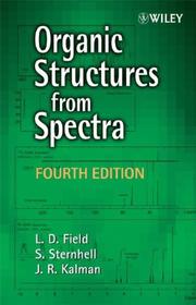 Organic structures from spectra by L. D. Field