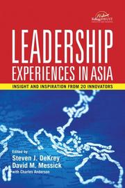 Leadership experiences in Asia : insight and inspiration from 20 innovators