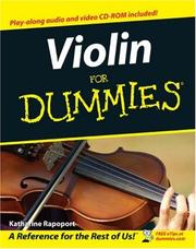 Violin For Dummies by Katharine Rapoport