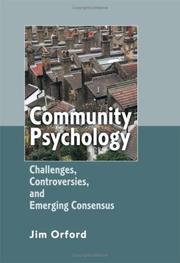 Community psychology : challenges, controversies and emerging consensus