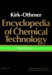 Cover of: Hydrogen-Ion Activity to Laminated Materials, Glass, Volume 13 , Encyclopedia of Chemical Technology by Kirk Othmer