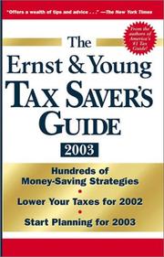 Cover of: The Ernst & Young Tax Saver's Guide 2003