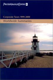 Corporate taxes : worldwide summaries 1999-2000