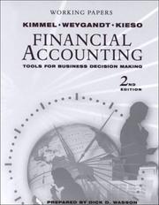 Working papers to accompany Financial accounting : tools for business decision making