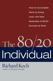Cover of: The 80/20 Individual: How to Build on the 20% of What You do Best