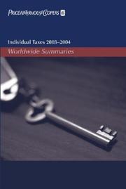 Cover of: Individual Taxes 2003-2004: Worldwide Summaries (Worldwide Summaries Individual Taxes)