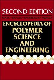 Cover of: Encyclopedia of Polymer Science and Engineering, Volumes 1-17 + Supplement. Second Edition