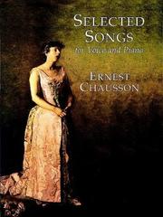 Cover of: Selected Songs for Voice and Piano