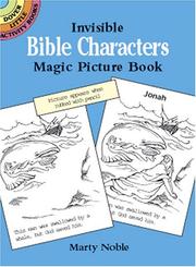 Cover of: Invisible Bible Characters Magic Picture Book