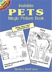 Cover of: Invisible Pets Magic Picture Book