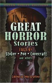 Cover of: Great Horror Stories: Tales by Stoker, Poe, Lovecraft and Others (Thrift Edition)