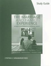Cover of: Study Guide for Strong/DeVault/Cohen's The Marriage and Family Experience: Relationships Changing Society, 10th