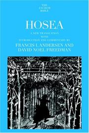 Cover of: Hosea (Anchor Bible)
