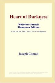 Cover of: Heart of Darkness (Webster's French Thesaurus Edition) by Joseph Conrad