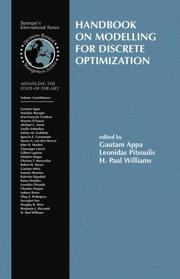 Cover of: Handbook on Modelling for Discrete Optimization (International Series in Operations Research & Management Science)